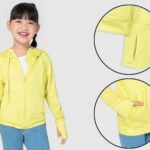 Áo khoác chống nắng bé gái Canifa 1OT21S001-SY007 màu vàng chanh