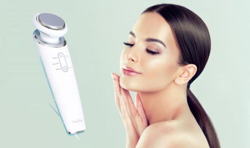 Máy massage đẩy tinh chất Halio White Máy massage đẩy tinh chất Halio White