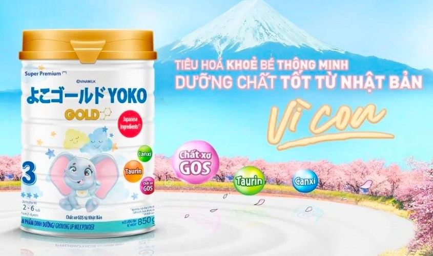 Sữa bột Vinamilk YokoGold số 3 850g (2 - 6 tuổi) Sữa bột Vinamilk YokoGold số 3 850g (2 - 6 tuổi)