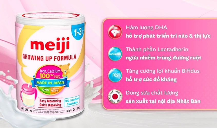 Sữa Meiji Growing Up Formula 800g Sữa Meiji Growing Up Formula 800g