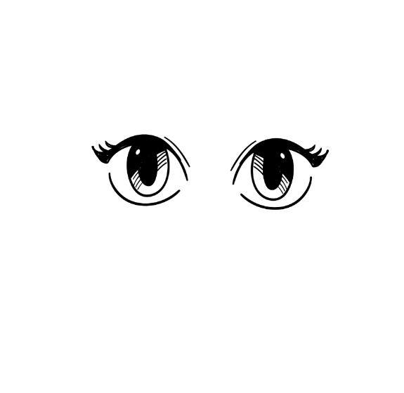 cách vẽ mắt nữ anime bước 5